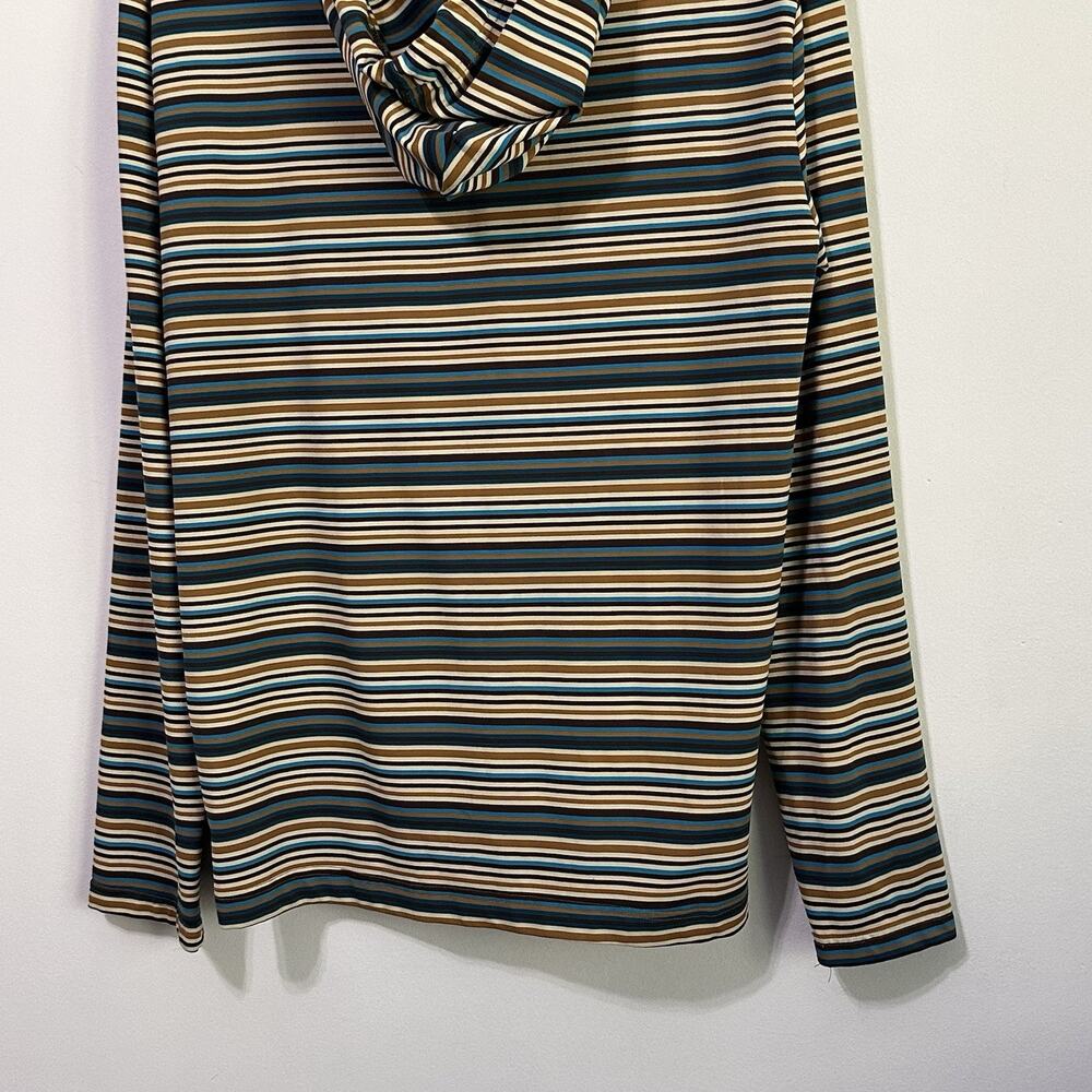 Billabong Mens Pullover Hoodie Top Shirt‎ M Stripes Lounge Summer Long Sleeve - Picture 7 of 8